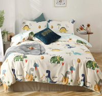 1 x RAW Customer Returns GETIYA Newest Baby Bedding 100x135 Cotton Children Dinosaur Bedding Cartoon Duvet Cover Dino Pattern Reversible Bedding Cotton with Pillowcase 40x60 Boys Girls Bedding Single Bed - RRP €26.92