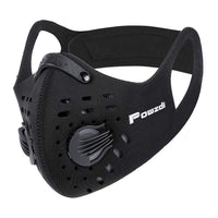 1 x RAW Customer Returns Powzdi Sports Mask Resistance Breathing Oxygen with Valve for Training Training Mask for Motorcycle Cycling Outdoor Activities - RRP €13.76