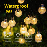 4 x RAW Customer Returns LQWELL Solar Fairy Lights Outdoor 10M 40LED 8 Modes for Indoor and Outdoor Chain Light Crystal Balls 33FT IP65 Waterproof Garden Patio Balcony Wedding Party Window Warm White  - RRP €47.2