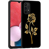 1 x Brand New Esakycn Case for Samsung Galaxy A13, Black Silicone Case with Flower Pattern Shockproof Ultra-thin Soft TPU for Women Girls with Protective Case for Samsung A13 6.6 , Pink - RRP €20.4