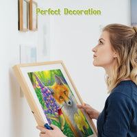 1 x Brand New RICUVED Foxes Diamond Painting Pictures, 5D Flowers Diamond Painting Pictures Adults Hummingbird Diamond Painting Pictures Set Full Drill Animals Diamond Painting Cross Embroidery Painting Set 30x40cm - RRP €20.4