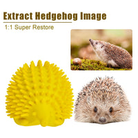 6 x Brand New Cat Brush Wall Corner Massage Cat - Pet Accessories Cat Corner Scratching Animal Scratching And Rubbing Device Cat Toy Self Groomer Massage Corner Creative Styling Little Hedgehog Look, Yellow - RRP €69.54