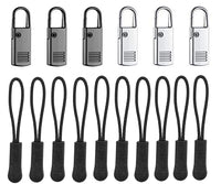 15 x Brand New Zipper Pull,6PCS Zipper Pulls,Zipper Pulls Replacement Tab 10Pcs Zipper Labels Pull Cord Zipper Extension - RRP €288.0