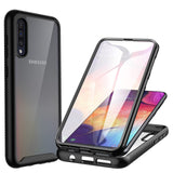 1 x RAW Customer Returns CENHUFO Samsung A50 A30s Case, 360 Degree Shockproof Samsung A50 A30s Case with Built-in Screen Protector Rugged Transparent Case Front Back Double Cover for Samsung Galaxy A50 A30s, Black - RRP €14.99