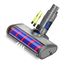 1 x RAW Customer Returns Italdos Turbine Nozzle Electric Brush Compatible for Dyson V6 DC58 DC59 DC61 DC62 Parquet Brush with Soft Rollers Suitable for Hard Floors Automatic LED Light Easy Cleaning Quick Release - RRP €46.64