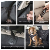 1 x Brand New MuttStuff Co Dog Boot Liner with 3 in 1 Free Pet Seat Belt Cover Travel Accessories Car Seat Protector Fits Cars, Estate, 4WD, Hatchback, - RRP €58.13