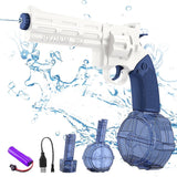 1 x Brand New Mineup Automatic Water Gun, 450CC 150CC Large Capacity Water Gun Electric, 22ft Water Gun, for Adults Children Summer Outdoor Pool Beach Party - RRP €19.15