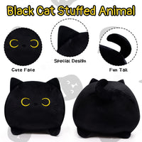 1 x RAW Customer Returns Desdfcer Black Cat Plush Toy, 41CM Black Cat Cuddly Toy Stuffed Animal Pillow Toy, Soft Plush Cat Stuffed Toy Doll Gift for Children - RRP €26.2