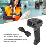 1 x RAW Customer Returns Barcode Scanner, QR Code Reader OCR Function Barcode Reader for Retail Store Logistics - RRP €35.39