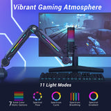 1 x RAW Customer Returns Gaming microphone arm with RGB light TONOR microphone arm lights touch adjustable, microphone holder with 11 light effect modes for gamers compatible with HyperX QuadCast Blue Yeti Rode Elgato etc. Microphone T90 - RRP €68.84