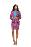 2 x RAW Customer Returns OppoSuits women s carnival costumes with jacket, trousers and tie, The Fresh Princess, 40-42 - RRP €77.9