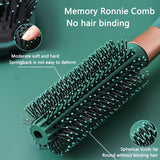 1 x Brand New Hairdressing tools 2-piece set, round brush for hair dryer styling, hair combing wet and dry comb for paddle detangling of hair, massage of the scalp - RRP €18.0