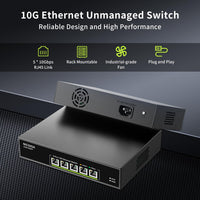 1 x RAW Customer Returns NICGIGA 8 Port 2.5G Ethernet Switch with 10G SFP Uplink, Unmanaged 2.5Gb Network Switch, Plug Play, Desktop Wall-Mount, Fanless Metal Design. - RRP €54.35