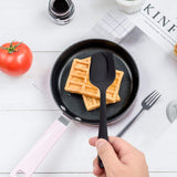 2 x RAW Customer Returns HOTEC 5 Pieces Silicone Spatula Set Kitchen Utensils for Baking, Dough Scraper Cooking and Mixing Heat Resistant Non-Stick Silicone Dishwasher in Food Grade Black - RRP €18.84