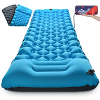 1 x RAW Customer Returns Ultralight Outdoor Self-inflating Camping Mat - 10cm Thick Self-inflating Single Inflatable Mattress Portable Folding Bed Large Waterproof Mat for Trekking Tents - RRP €33.23