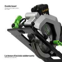 1 x RAW Customer Returns GALAX PRO Circular Saw 20V 40W Cordless Circular Saw, Speed 3400 rpm, Cutting Angle 42.8 mm 90 , 28 mm 45 , Safety Knob, Laser Guide, 115 mm Blades, Suitable for wood ,PVC - RRP €77.99