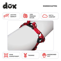 1 x Brand New DDOXX Step-In Nylon Dog Harness, Reflective, Adjustable Many Colors and Sizes For Small, Medium and Large Dogs Harness for Dogs, Cats, Puppies, Cats Small Medium Large Red, L - RRP €18.0