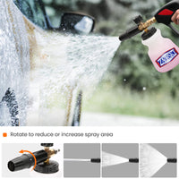 1 x RAW Customer Returns Zavrski foam cannon foam lance for K rcher K2 K3 K4 K5 K6 K7 high pressure cleaner foam sprayer foam gun car wash with 1 4 inch quick coupling 1L snow foam lance adjustable foam nozzle - RRP €26.98