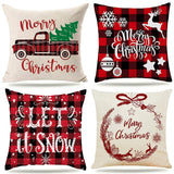 1 x Brand New IGINOA 45x45 Christmas cushion cover Christmas cushion cover cushion cover Christmas cushion covers Christmas decoration Christmas decorations decoration - RRP €11.09