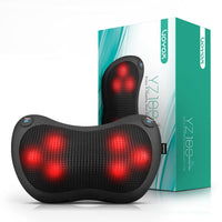 1 x RAW Customer Returns VOYOR-HEALTH Back and Neck Massager, Shiatsu Neck Massager Pillow with Heat, 6 Rotating Nodes for Waist, Legs, Foot, Body Pain Relief, Relaxation at Home Office Car YZ100 - RRP €43.99