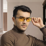 1 x RAW Customer Returns TERAISE Night Vision Glasses Polarized Night Vision Cycling Ski Golf Running Night  - RRP €15.99