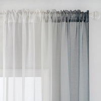 1 x RAW Customer Returns MIULEE Curtain Curtains Gray Transparent Living Room Modern Curtain Two-Tone Sliding Curtains Bedroom Set of 2 140 x 245 cm - RRP €22.68