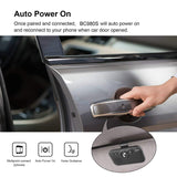 1 x RAW Customer Returns SUNITEC hands-free kit for car, Bluetooth 5.0, supports GPS, Siri, music, auto power on, Google Assistant, voice guidance, for 2 phones at the same time, with sun visor clips - RRP €41.02