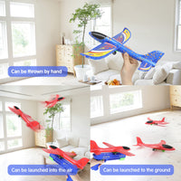 1 x Brand New AGAKY Styrofoam with Catapult Gun, Glider Planes with Launcher, 2 PCS Foam Glider Planes, Foam Aircraft Toy, Outdoor Games for Children Foam Plane Model - RRP €23.18