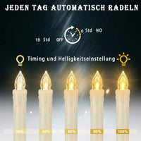 1 x RAW Customer Returns FREEPOWER 20 LED Christmas Tree Candles Wireless with Remote Control Timer Flickering Dimmable Warm White Christmas Candles Fairy Lights Christmas Tree Candles Outdoor Waterproof Christmas Decoration   - RRP €32.75