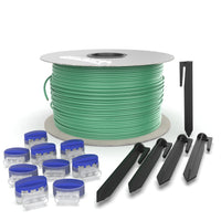 1 x RAW Customer Returns AUPROTEC universal boundary wire set for robotic lawnmowers with 100m boundary cable 200 pegs 20 cable connectors installation set - RRP €45.23