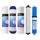 1 x RAW Customer Returns Depurtek Reverse Osmosis Savings Kit Filters Membrane Compatible with NT03 Ionfilter Advance Hydrohealth Eliminates Solids, Chlorine, Heavy Metals Depuration - RRP €69.0