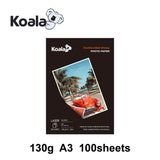 1 x RAW Customer Returns KOALA Double-Sided Glossy Photo Paper for LASER printer, A3, 130 g m , 100 sheets. Suitable for printing photos, brochures, certificates, booklets, flyers, cards, calendars, covers - RRP €15.99