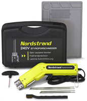 1 x RAW Customer Returns 200W Nordstrand Styrofoam cutter WDVS Styrocutter with 2 blades 150mm and 200mm - Styrofoam cutter Styrodur cutting device - Hot wire cutter insulation cutter - RRP €91.18