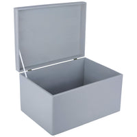 1 x Brand New Creative Deco XXL Gray Large Wooden Box with Lid 40x30x24 cm -1cm Wooden Chest Memory Box Baby Wooden Box with Lid Box Easter Gifts Children Toys Tools RAW, UNPOLISHED - RRP €36.17