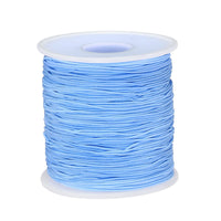 1 x Brand New sourcing map Elastic Cord Stretchy String 0.8mm 109 Yards Light Blue for Craft Jewelry Making Bracelets Necklace Beading - RRP €11.9