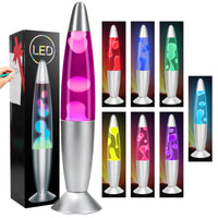 1 x RAW Customer Returns FBSPORT Lavalamp Lava Lamp, 7 Color Changing Lavalamp Relaxing Lamp, Bedside Lamps, Relaxing Effect Lamp Ideal for Bedroom, Living Room, Lounge - RRP €37.99