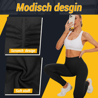 1 x RAW Customer Returns DDOBB Scrunch Leggings Women Butt Sport Leggings Seamless Push Up Booty High Waist Sports Leggings Long Gym Fitness Leggings Opaque Running Pants Stretchy Yoga Pants Black, XXL  - RRP €19.15