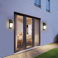 1 x RAW Customer Returns Comely 12W Outdoor Wall Light Modern Wall Lamp Waterproof IP65 Indoor Outdoor, Black Aluminum Exterior Wall Lamp for Garden Patio Entrance, Warm White 3000K - RRP €24.78