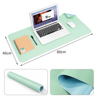 1 x RAW Customer Returns Multifunctional Office Mouse Pad, BUBM 80 x 40 cm Waterproof Desk Pad Made of PU Leather, Ultra-thin Mouse Pad, Non-Slip Desk Mat, for Office and Home - Green - RRP €16.33