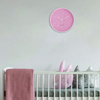 1 x RAW Customer Returns Lafocuse 3D Numbers Silent Wall Clock Pink, Children s Wall Clock Girls, Wall Clock Without Ticking Silent Decoration Modern Kitchen Clocks Children s Room Office 30 cm - RRP €19.99