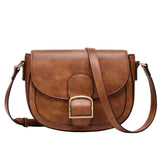 1 x RAW Customer Returns Kasgo Shoulder Bag Lady, Vegan Leather Handbag Small Satchel Fashion Crossbody Bag for Women with Adjustable Strap Brown - RRP €32.16