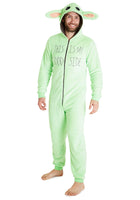 1 x RAW Customer Returns Star Wars Baby Yoda Men s Pajamas, The Mandalorian Men s Fleece Pajamas, Original Gifts for Men Green, M  - RRP €36.62