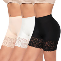 1 x RAW Customer Returns YARRCO Women s Underpants Lace Cycling Shorts Short Under Skirt Pants Anti-Chafing Slip Shorts Boxer Shorts Underwear Shorts Black Beige White, S  - RRP €36.29