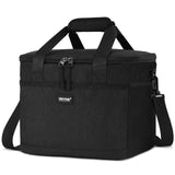 1 x RAW Customer Returns CALIYO cooler bag, lunch bag, cooler bag foldable for men women insulated bag with zipper for work, school and on the go, 8.5L 15L 24L black  - RRP €23.99