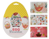 9 x Brand New MIJOMA Easter Egg Shrink Wraps Set, Easter Egg Design, Easter Bunny, Easter Hen, Easter Chick, Printed Easter Egg Wraps as Alternative to Egg Colors - RRP €172.8