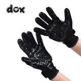 1 x RAW Customer Returns DDOXX Animal Grooming Gloves - Set of 2 Pet Grooming Gloves - Gloves for Hair Removal on Cats, Dogs and Horses - Gloves for Detangling, Bathing and Massaging - Black - RRP €9.6