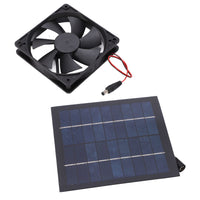 1 x RAW Customer Returns fansheng Solar Panel Powered Fan, 20W 12V IP65 Waterproof Monocrystalline Silicon Solar Panel Fan for Greenhouse, Chicken Coop, Roof Vent, Camping, Dog House - RRP €20.11