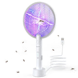 1 x RAW Customer Returns PALONE Electric Fly Swatter 2024 Upgraded Insect Killer, 3000V Electric Mosquito Swatter UV Mosquito Lamp Mosquitoes, 2 in 1 USB Electric Fly Catcher Insect Trap with Charging Base - RRP €24.99