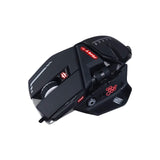 1 x RAW Customer Returns Mad Catz Rat 6 USB Wired Gaming Mouse - Ergonomic Mouse 11 Programmable Buttons - Pixart3360 12000 DPI Optical Sensor - Gaming Mouse for PC Black RGB and Adjustable Wrist Rest - RRP €74.48