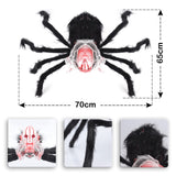 9 x Brand New Gxhong Giant Spider, Halloween Spider Decorations Giant Hairy Spider Scary Fake Large Spider for Decorations, for Inside Outside Yard, Garden, 60 70cm - RRP €97.02